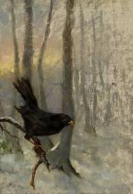 unknow artist Bird on a Three Branch oil painting image